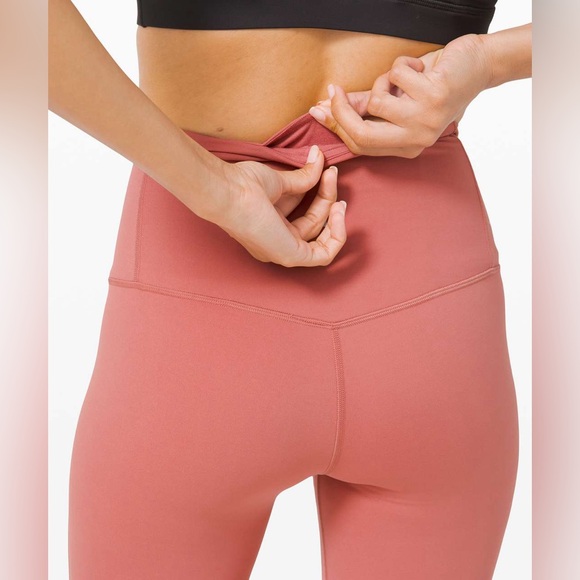 Lululemon Unlimit High-Rise Tight 25" Brier Rose Yoga Leggings Workout Gym - Picture 5 of 13